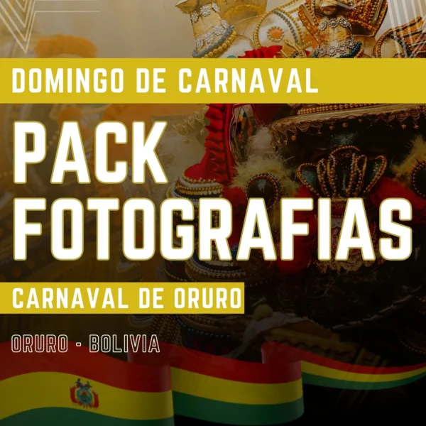 set 7 fotografías individual carnaval de oruro domingo de carnaval